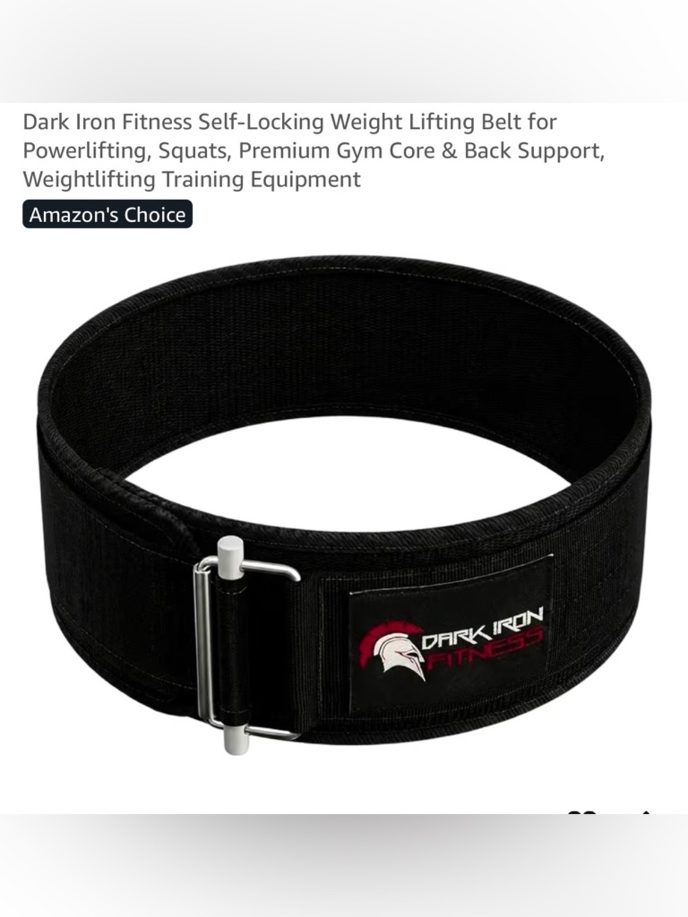 Black Weight Lifting Belt - Self-Locking Support